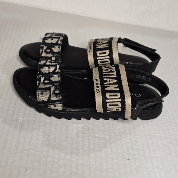 Dior Kids Sandals Size 30 Oblique Monogram Toddler Girls Luxury Shoes - Picture 14 of 14